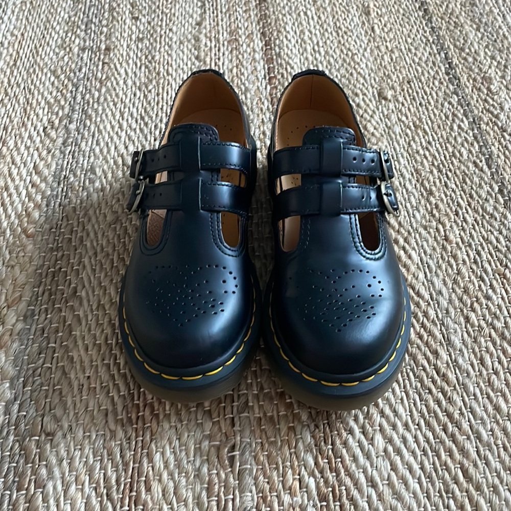 DR. MARTENS 8065 Smooth Leather Mary Jane Shoes